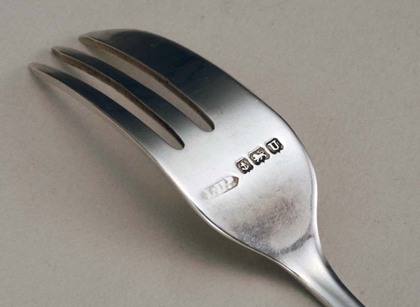 Art Deco Silver Cake Forks (set of 6)